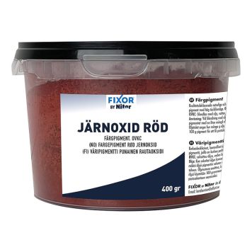 FÄRGPIGMENT NITOR JÄRNOXIDRÖTT 400G