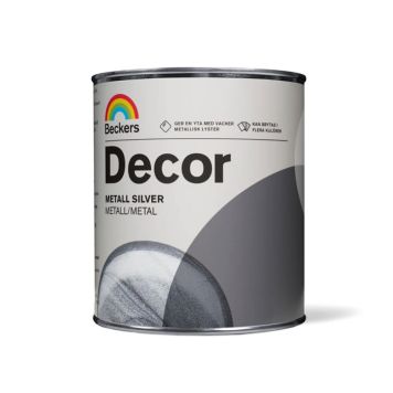METALLFÄRG BECKERS DECOR SILVER 0,75L