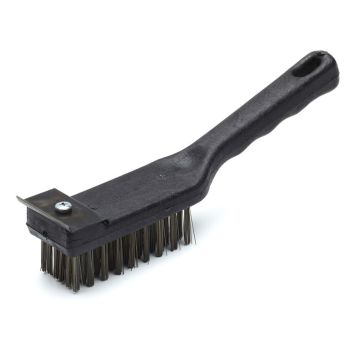STÅLBORSTE MED SKRAPA