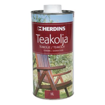 TEAKOLJA HERDINS UTOMHUS 1L