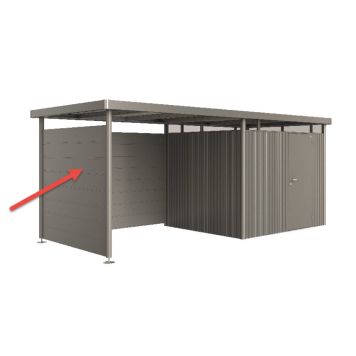 SIDOVÄGG BIOHORT TILL HIGHLINE H3 METALLIC KVARTSGRÅ