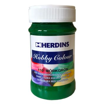 HOBBYFÄRG HERDINS 110 MÖRKGRÖN 100ML