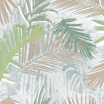 TAPET BOUTIQUE JUNGLE GLAM, WHITE/GOLD/GREEN 