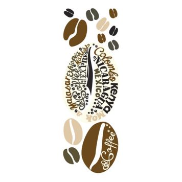 VÄGGKLISTERMÄRKE PLAGE ARABICA