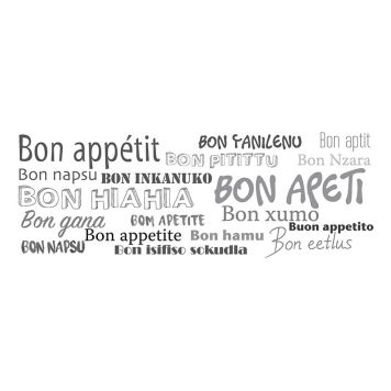 VÄGGKLISTERMÄRKE PLAGE BON APPETIT