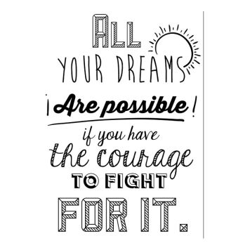 VÄGGKLISTERMÄRKE PLAGE YOUR DREAMS