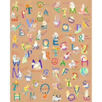 FOTOTAPET KOMAR DJUR A-Z 200X250 CM