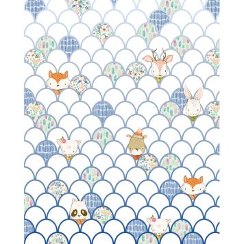 FOTOTAPET KOMAR TITTUT VIT 200X250 CM