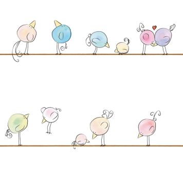 TAPET A.S. CREATION LITTLE LOVE BIRDS MULTI 38137-1
