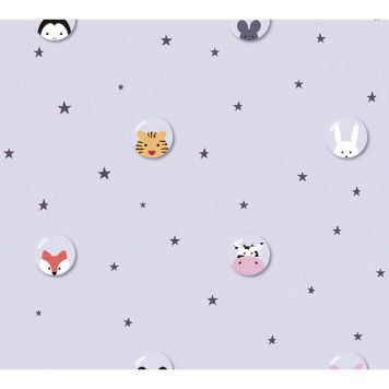 TAPET A.S. CREATION LITTLE LOVE ANIMALS LJUSLILA 38143-1