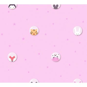TAPET A.S. CREATION LITTLE LOVE ANIMALS ROSÉ 38143-2