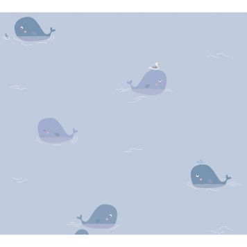 TAPET A.S. CREATION LITTLE LOVE ANIMALS BLÅ 38144-1