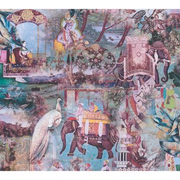 TAPET A.S. CREATION DREAM FLOWERY ORIENTAL LILA 38173-3