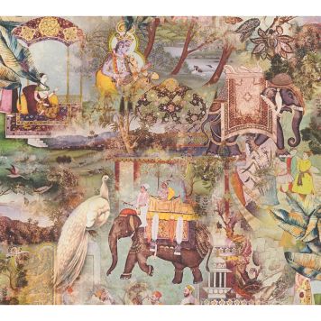 TAPET A.S. CREATION DREAM FLOWERY ORIENTAL GRÖN 38173-4