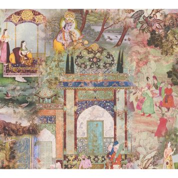 TAPET A.S. CREATION DREAM FLOWERY ORIENTAL ORANGE 38174-1