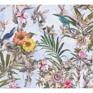 TAPET A.S. CREATION DREAM FLOWERY FLOWERS BLÅ 38178-4