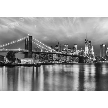 FOTOTAPET KOMAR BROOKLYN B/W 368X254CM