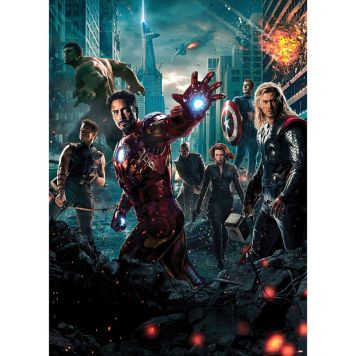 FOTOTAPET KOMAR AVENGERS MOVIE 184X254CM
