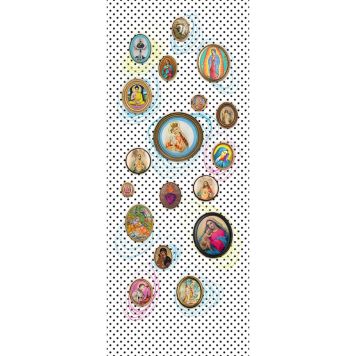 FOTOTAPET KOMAR POLKA DOTS 100X250CM