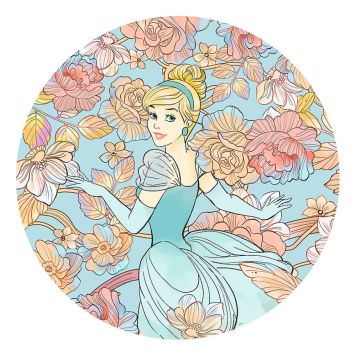 VÄGGDEKAL KOMAR DOT CINDERELLA PASTEL DREAMS 125CM