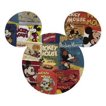 VÄGGDEKAL KOMAR DOT MICKEY HEAD BILLBOARD 127CM