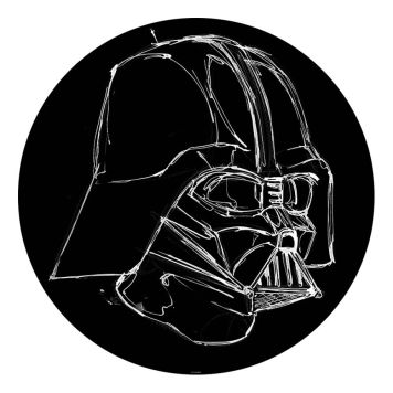 VÄGGDEKAL KOMAR DOT STARWARS INK VADER 125CM