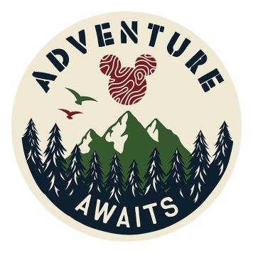 VÄGGDEKAL KOMAR DOT MICKEY ADVENTURE 125CM