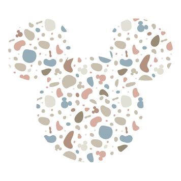 VÄGGDEKAL KOMAR DOT MICKEY HEAD TERRAZZO BAMBINO 127CM
