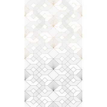 FOTOTAPET KOMAR COQUILLES BLANCHES 150X280CM