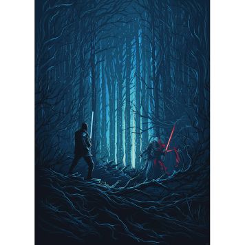 FOTOTAPET KOMAR STAR WARS WOOD FIGHT 200X280CM