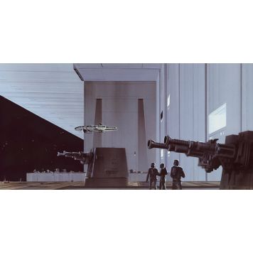 FOTOTAPET KOMAR STAR WARS RMQ DEATH STAR HANGAR 500X250CM