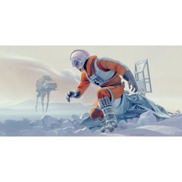 FOTOTAPET KOMAR STAR WARS RMQ HOTH BATTLE PILOT 500X250CM