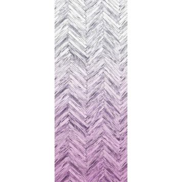 FOTOTAPET KOMAR HERRINGBONE PINK PANEL 100X250CM