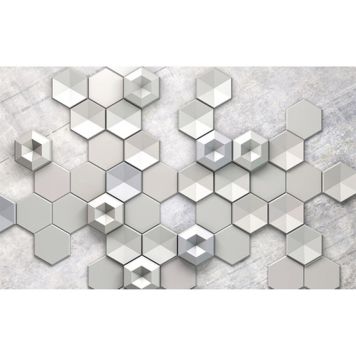 FOTOTAPET KOMAR HEXAGON CONCRETE 400X250CM