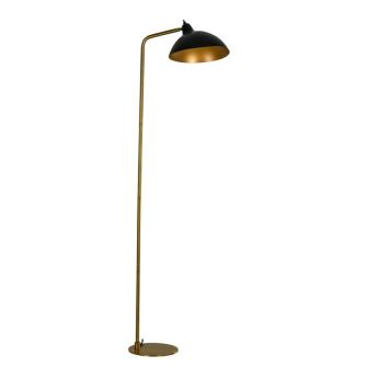 GOLVLAMPA DYBERG LARSEN FUTURA SVART/MÄSSING 