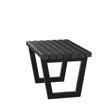 TRÄDGÅRDSBÄNK PLUS SIESTA LIVING 75X45X43CM SVART