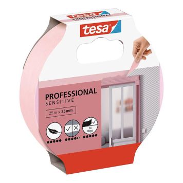 MASKERINGSTEJP TESA MASKING PROFESSIONAL SENSITIVE 25MMX25M