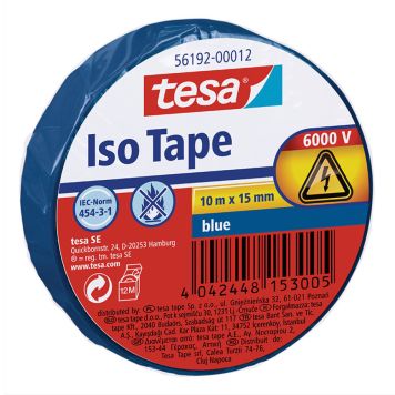 ELTEJP TESA TESAFLEX BLÅ 10MX15MM