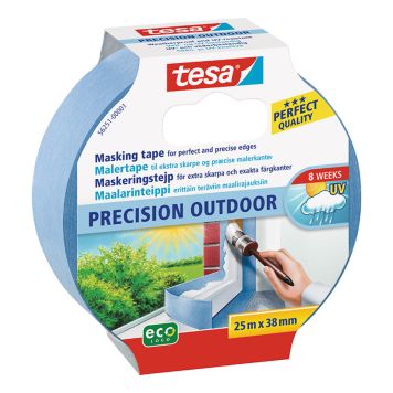 MASKERINGSTEJP TESA PRECISION UTOMHUS 25MX38MM