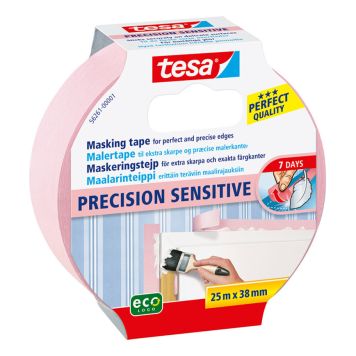MASKERINGSTEJP TESA PRECISION SENSITIVE 25MX38MM