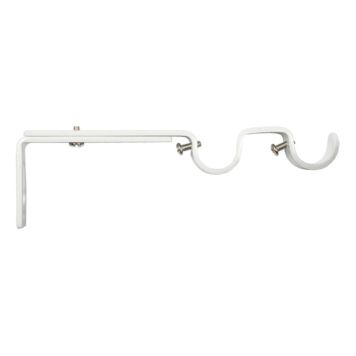 HÅLLARE KIRSCH DUBBEL REGLERBAR 10-15CM VIT