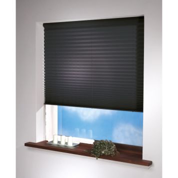 PLISSÉGARDIN TOUCH LJUSAVSKÄRMANDE 80% TRÅDLÖS 150X160 CM SVART