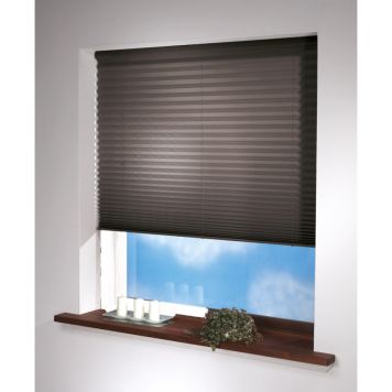 PLISSÉGARDIN TOUCH LJUSAVSKÄRMANDE 70% TRÅDLÖS 150X160 CM GRÅ