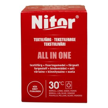 TEXTILFÄRG NITOR ALL IN ONE RÖD