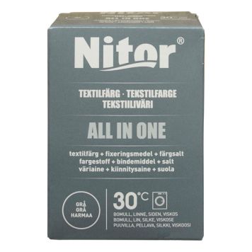 TEXTILFÄRG NITOR ALL IN ONE GRÅ