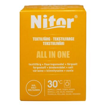 TEXTILFÄRG NITOR ALL IN ONE GUL