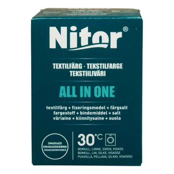 TEXTILFÄRG NITOR ALL IN ONE SMARAGDGRÖN