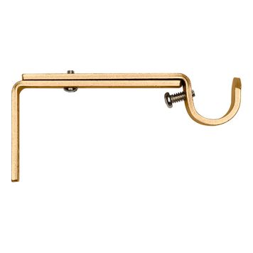 HÅLLARE KIRSCH 10-15CM TILL GARDINSTÅNG 19MM MATT GULD