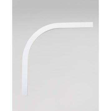 RETURBÖJ HASTA FÖR GARDINSKENA 90º VIT