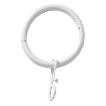 RING DB MED ÖGLA Ø9 MM VIT